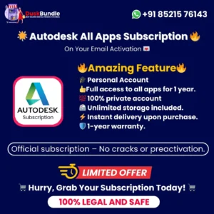 Autodesk Apps – 1 Year Official Subscription!